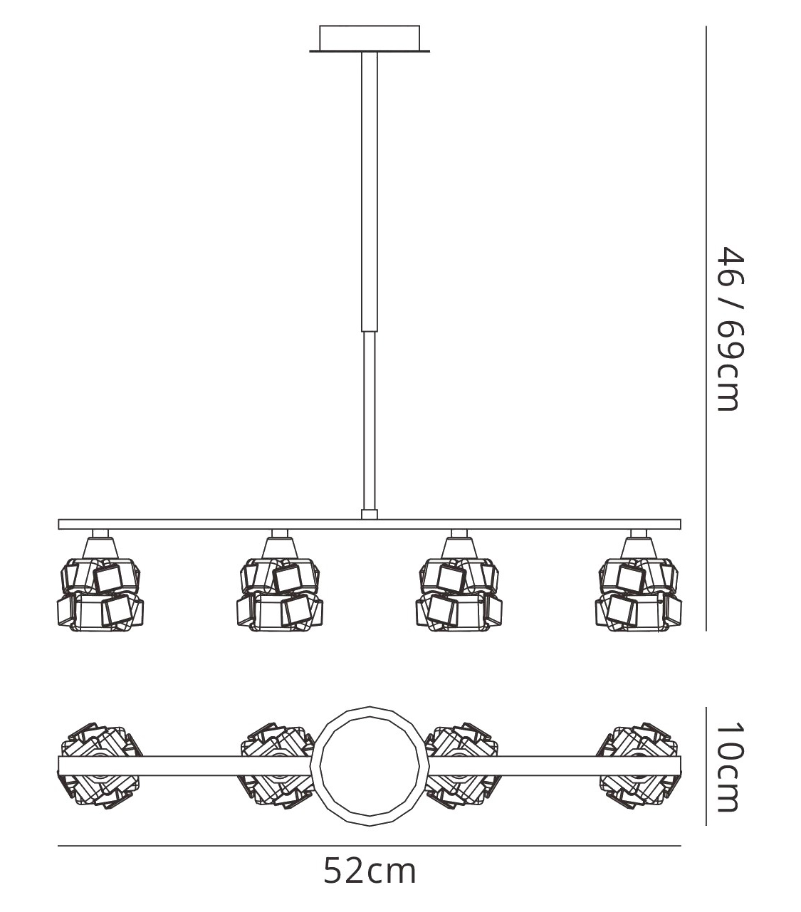 Ice Satin Nickel Ceiling Lights Mantra Linear Fittings